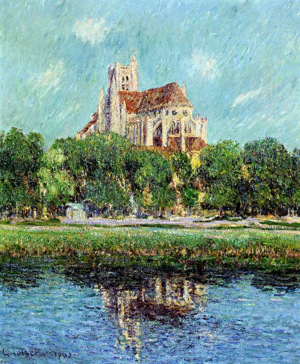 1907年欧塞尔大教堂 作者 古斯塔夫·洛索（Gustave Loiseau）