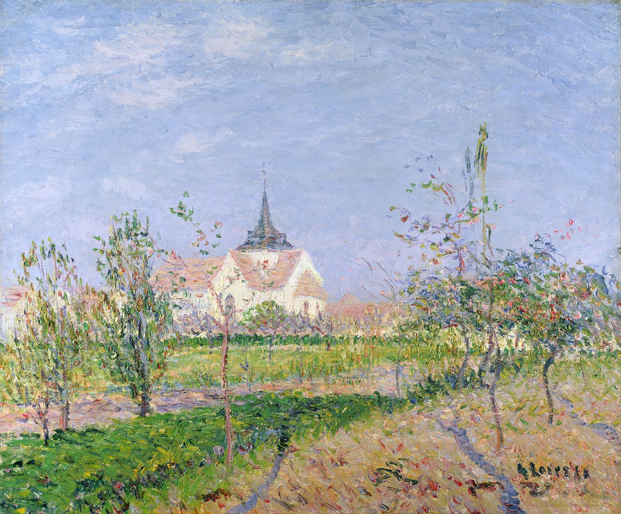 沃德勒伊教堂，c.1905 作者 古斯塔夫·洛索（Gustave Loiseau）