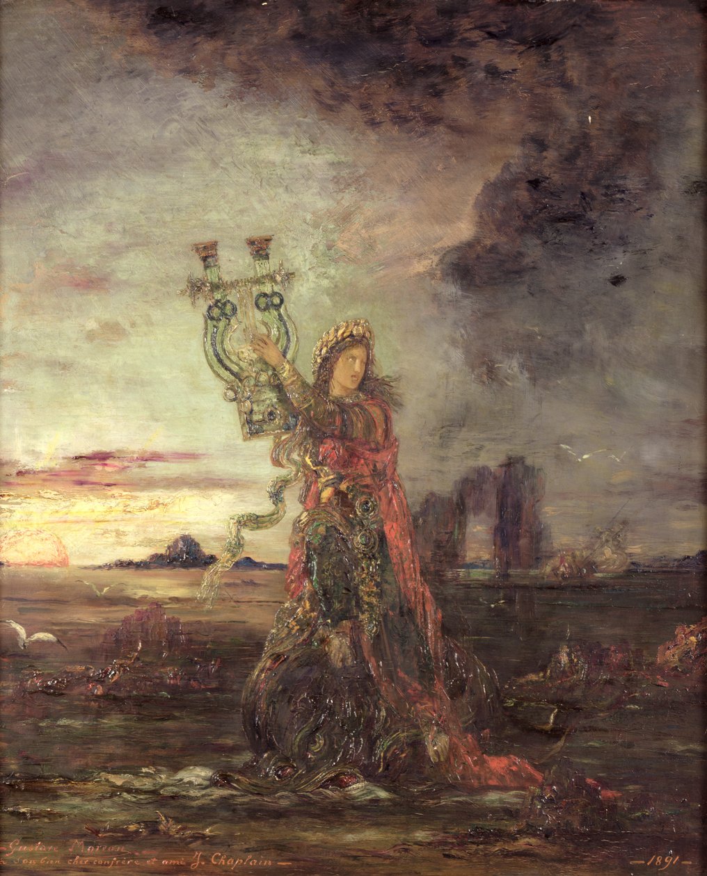 Arion，1891年 作者 古斯塔夫·莫罗（Gustave Moreau）