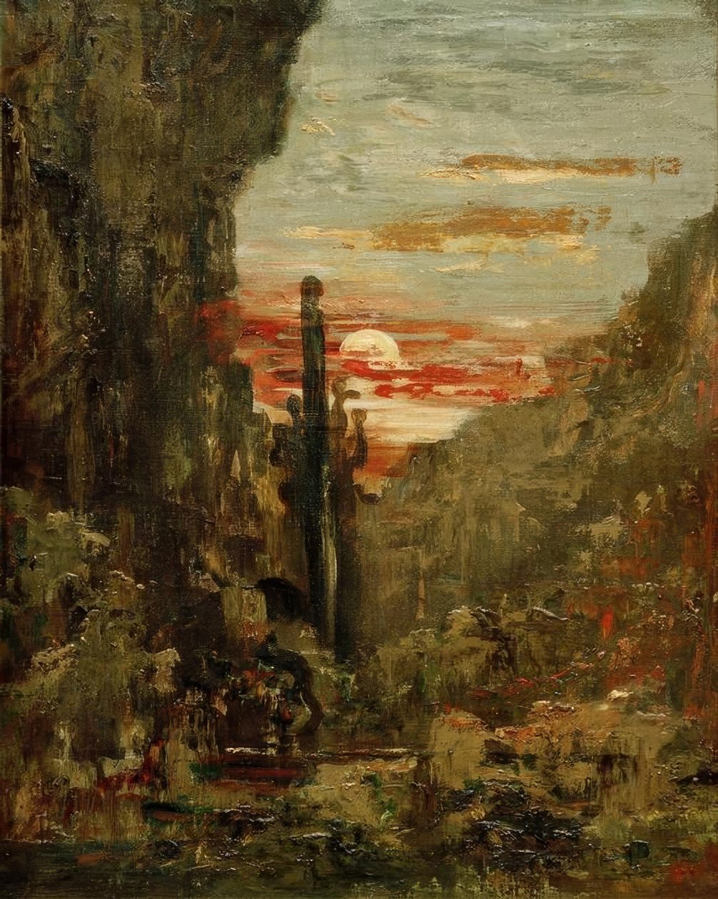大力神和莱恩的九头蛇 作者 古斯塔夫·莫罗（Gustave Moreau）