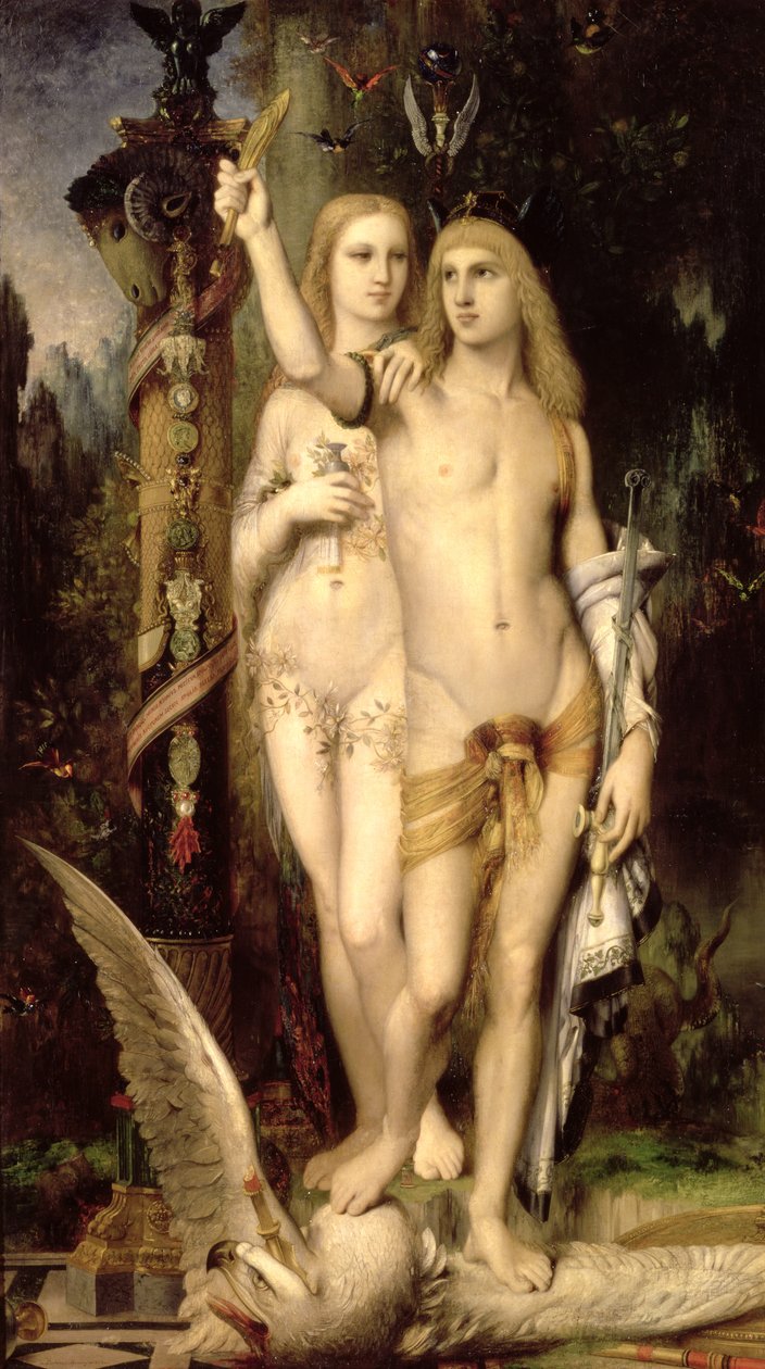 杰森，或杰森和美狄亚，1865年 作者 古斯塔夫·莫罗（Gustave Moreau）