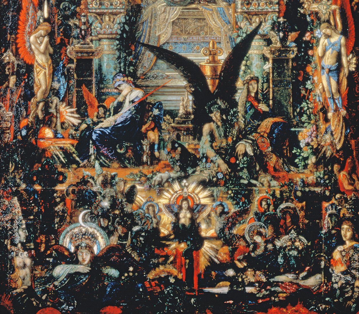木星和Semele，1894-95油画布细节57305 作者 古斯塔夫·莫罗（Gustave Moreau）