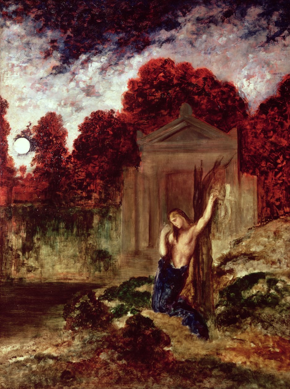 在Eurydice墓的Orpheus 作者 古斯塔夫·莫罗（Gustave Moreau）