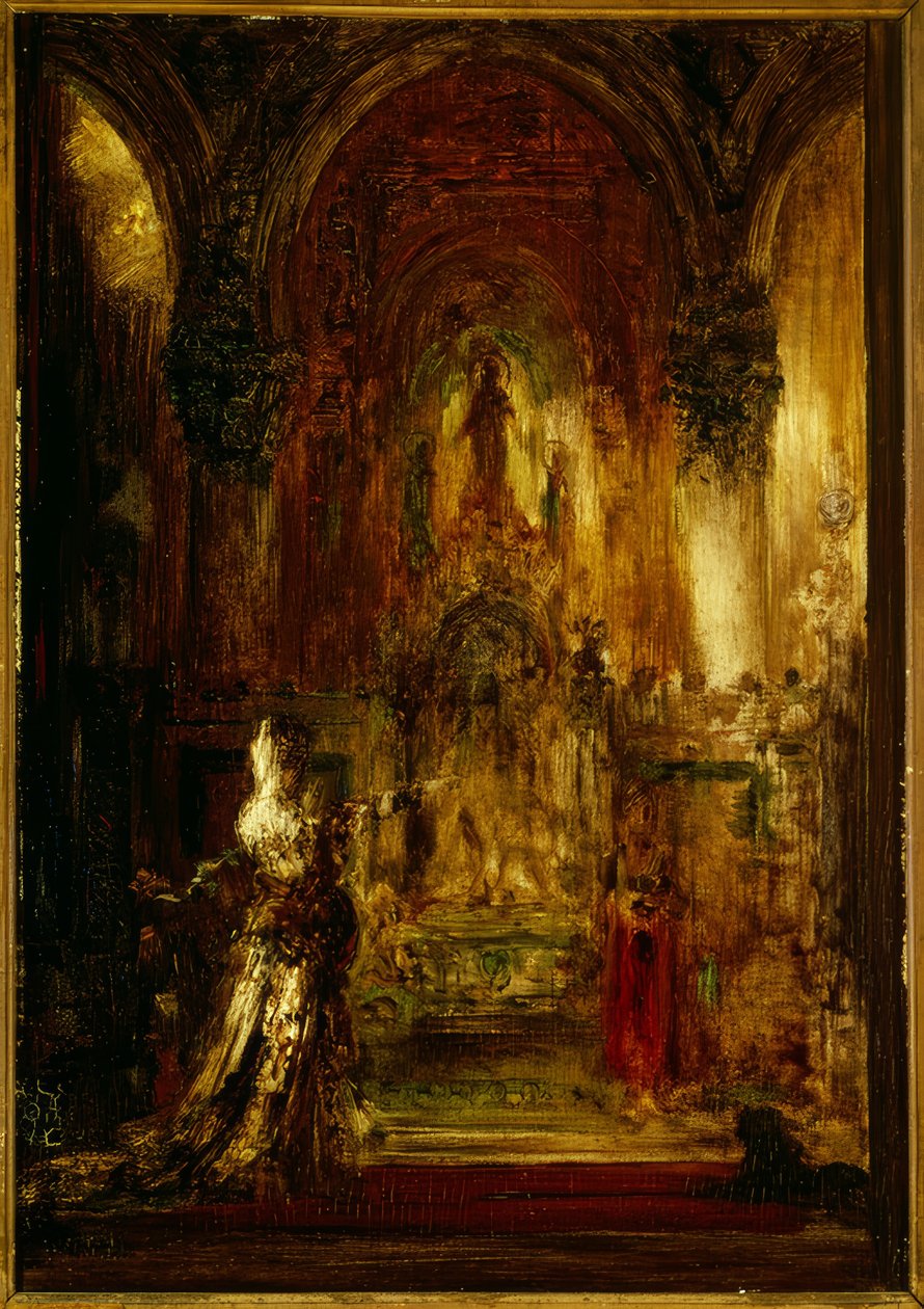 莎乐美在希律前跳舞 作者 古斯塔夫·莫罗（Gustave Moreau）