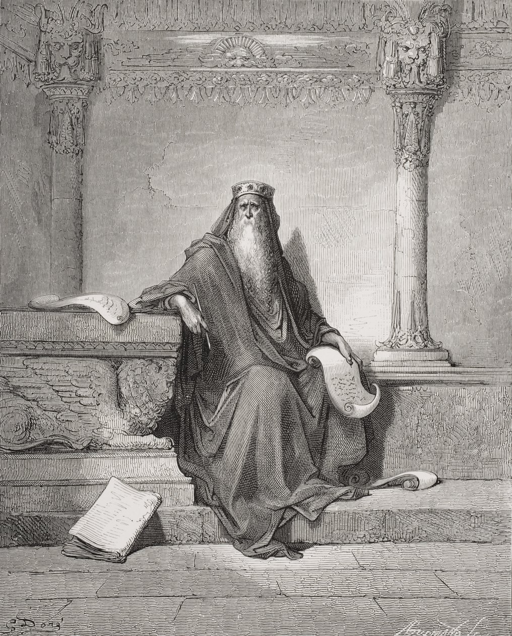 Solomon, illustration from Dore