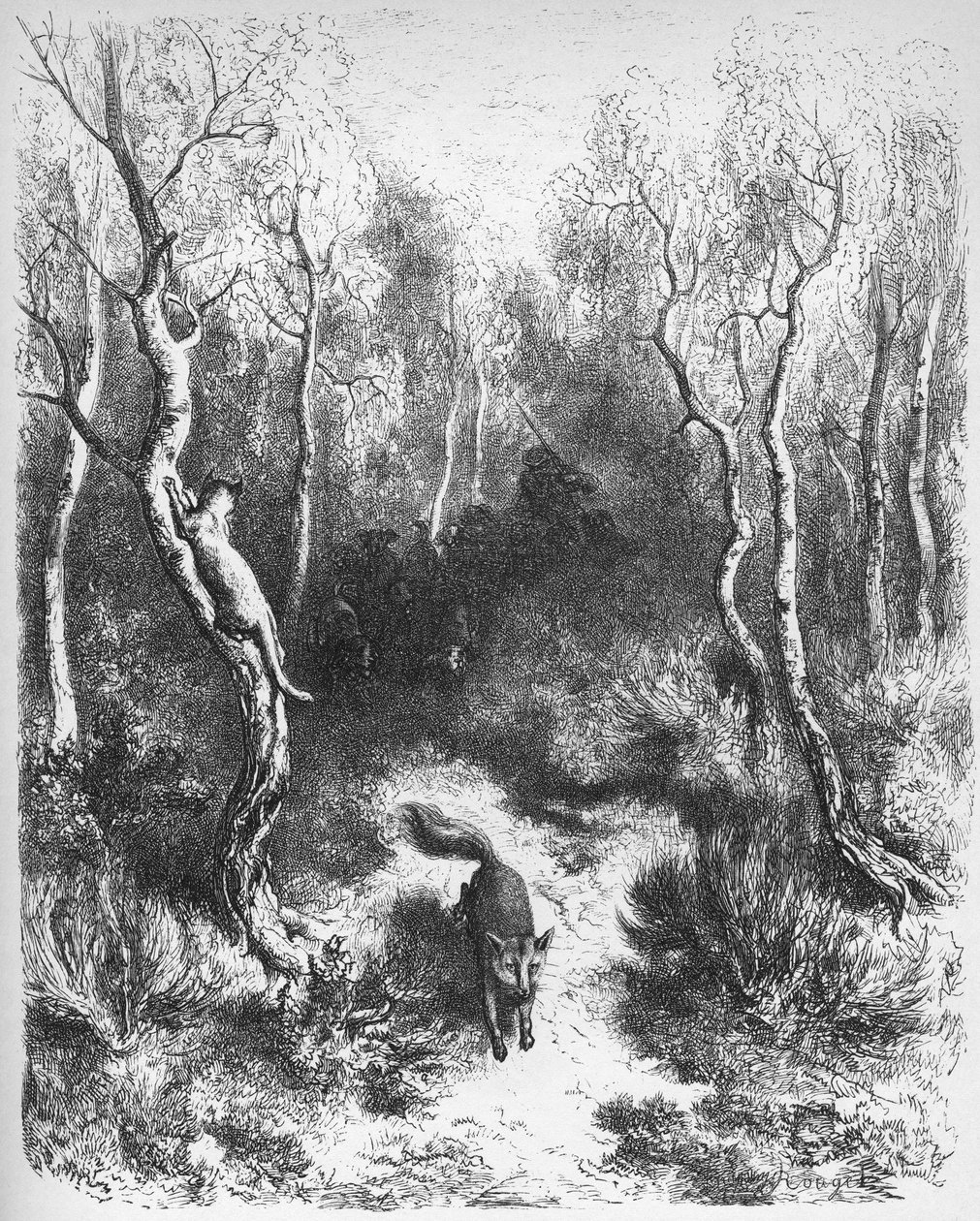 le chat et le fox - The Fox and the Cat - from 