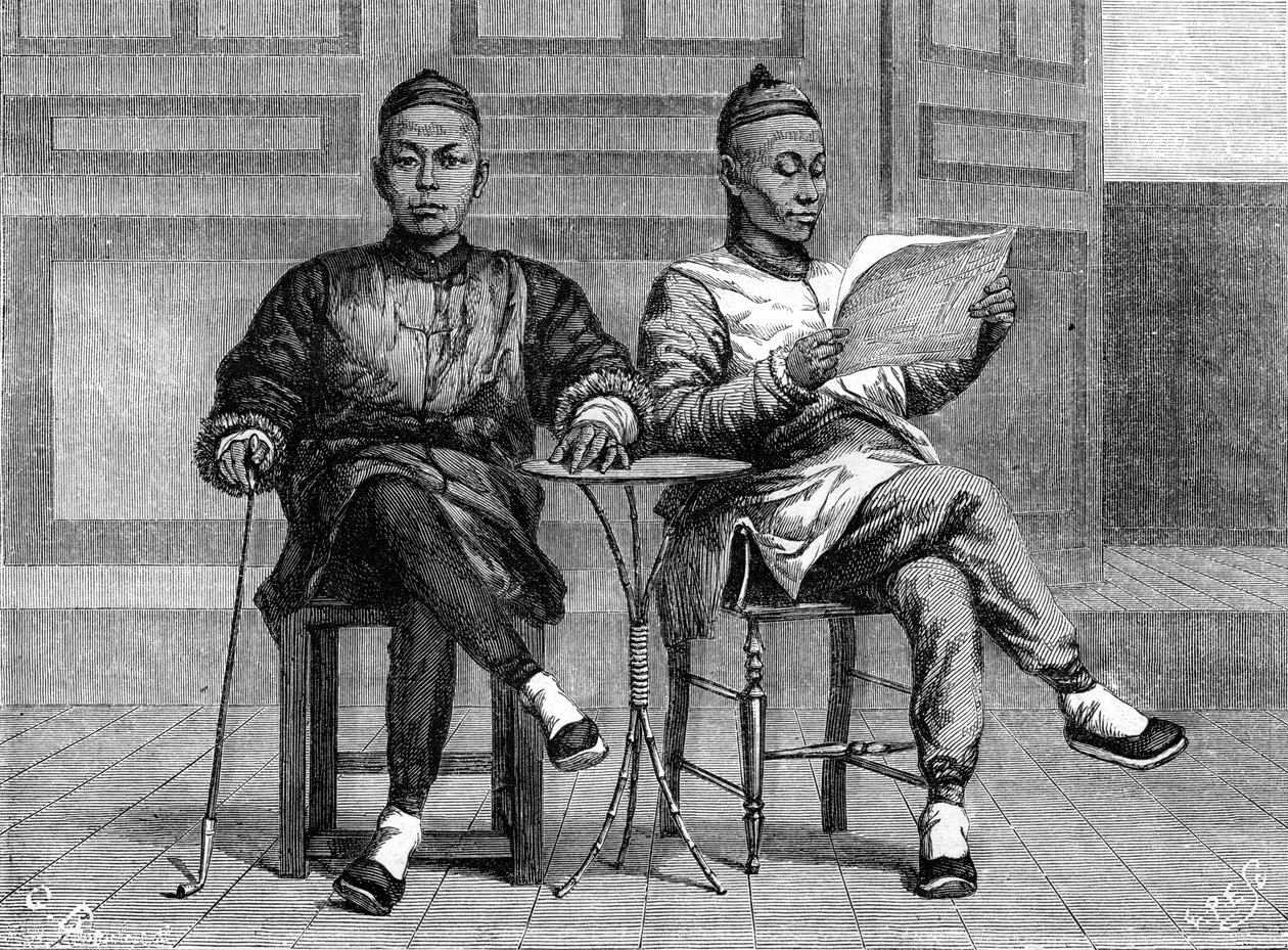中国银行家，加利福尼亚州旧金山，十九世纪。 作者 古斯塔夫·克拉伦斯·罗道夫·布朗厄尔