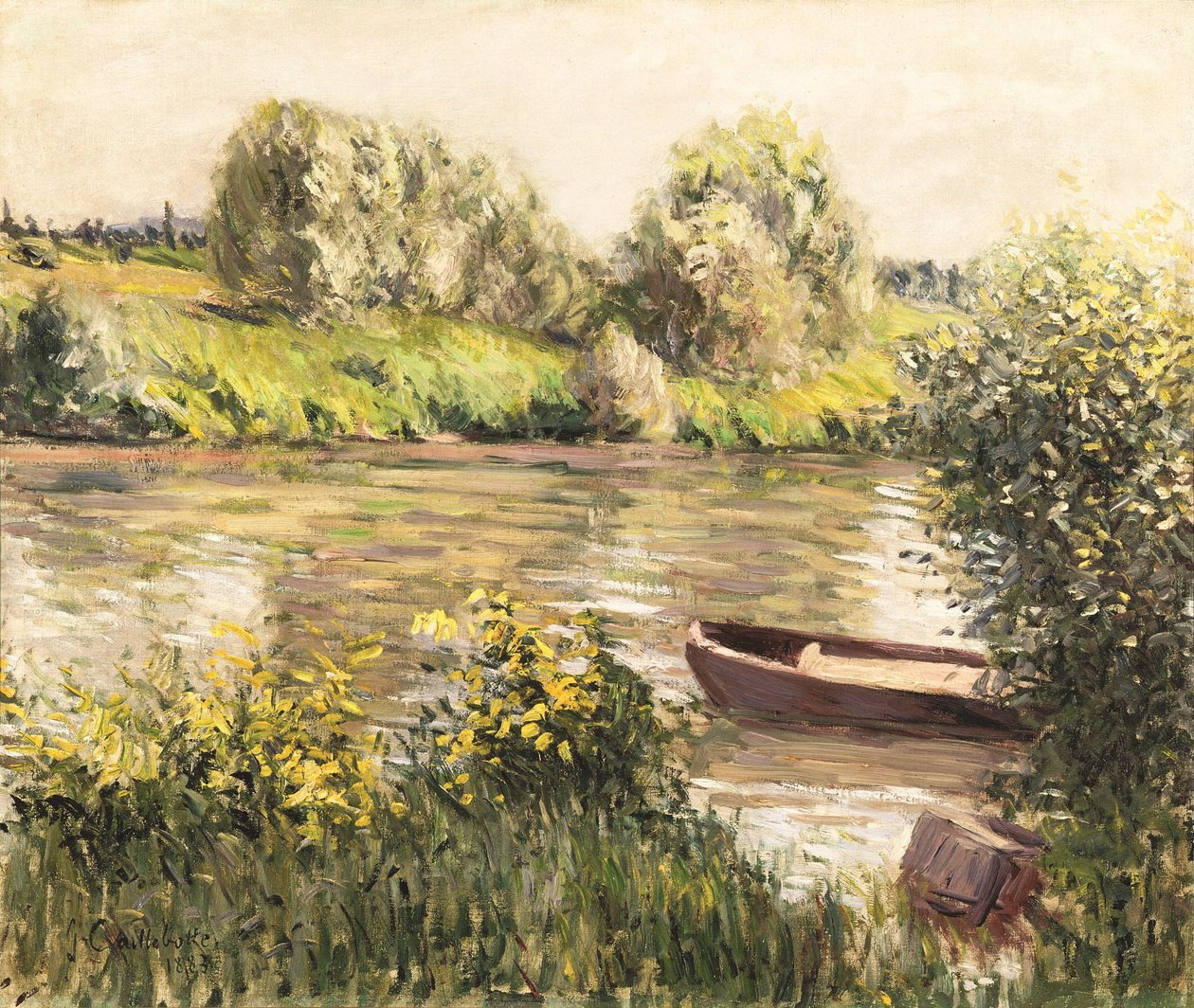 法语：Barque près de la rive, effet d