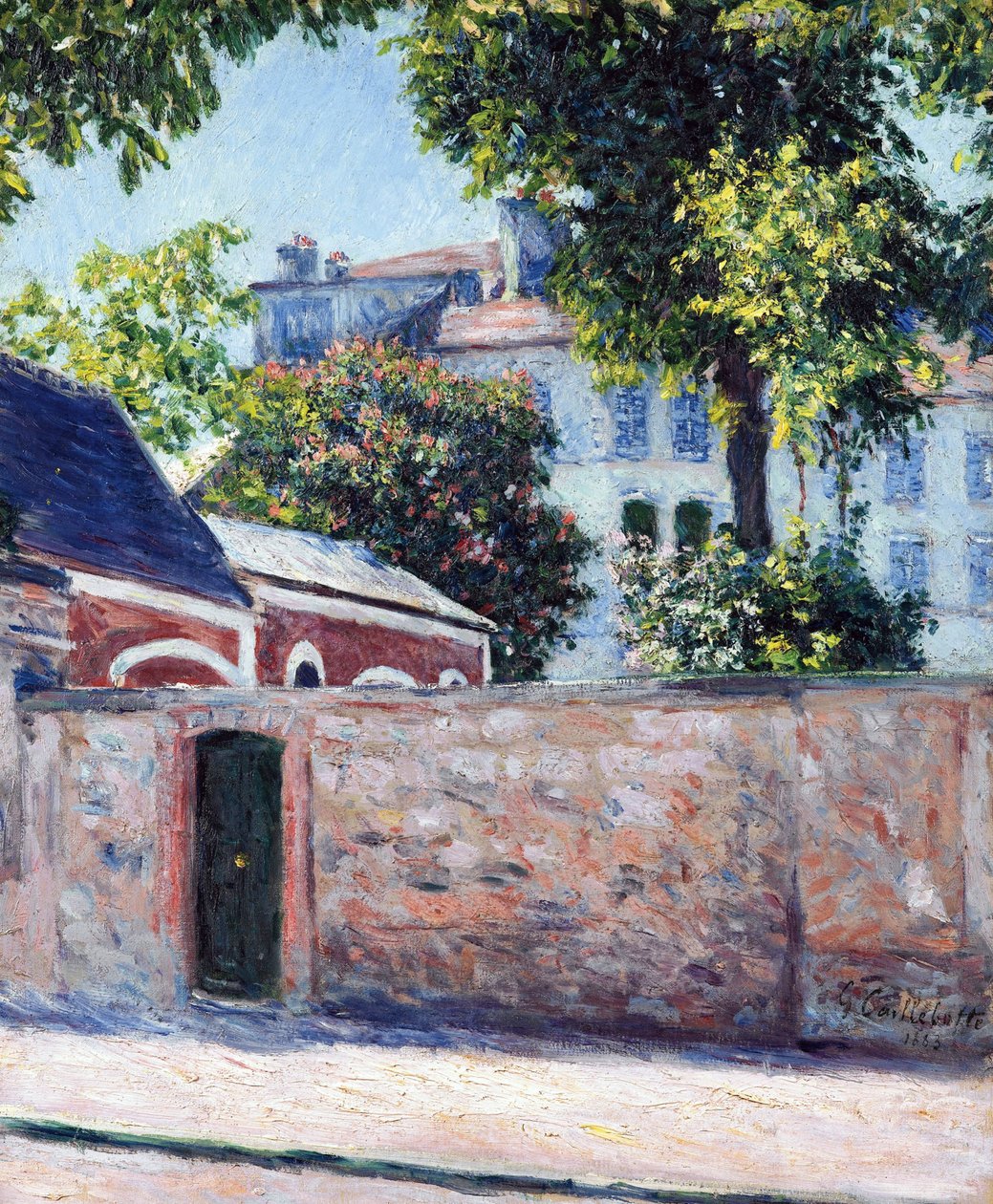 Houses in Argenteuil - Peinture de Gustave Caillebotte (1848-1894) 作者 古斯塔夫·卡耶博特