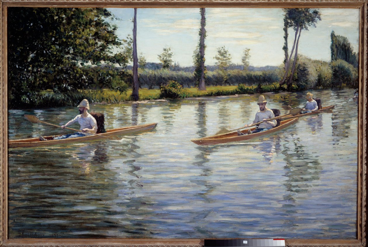 的perissoires。 Gustave Caillebotte绘画 作者 古斯塔夫·卡耶博特