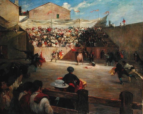 1888年在比斯开的战斗训练 作者 古斯塔夫·科林