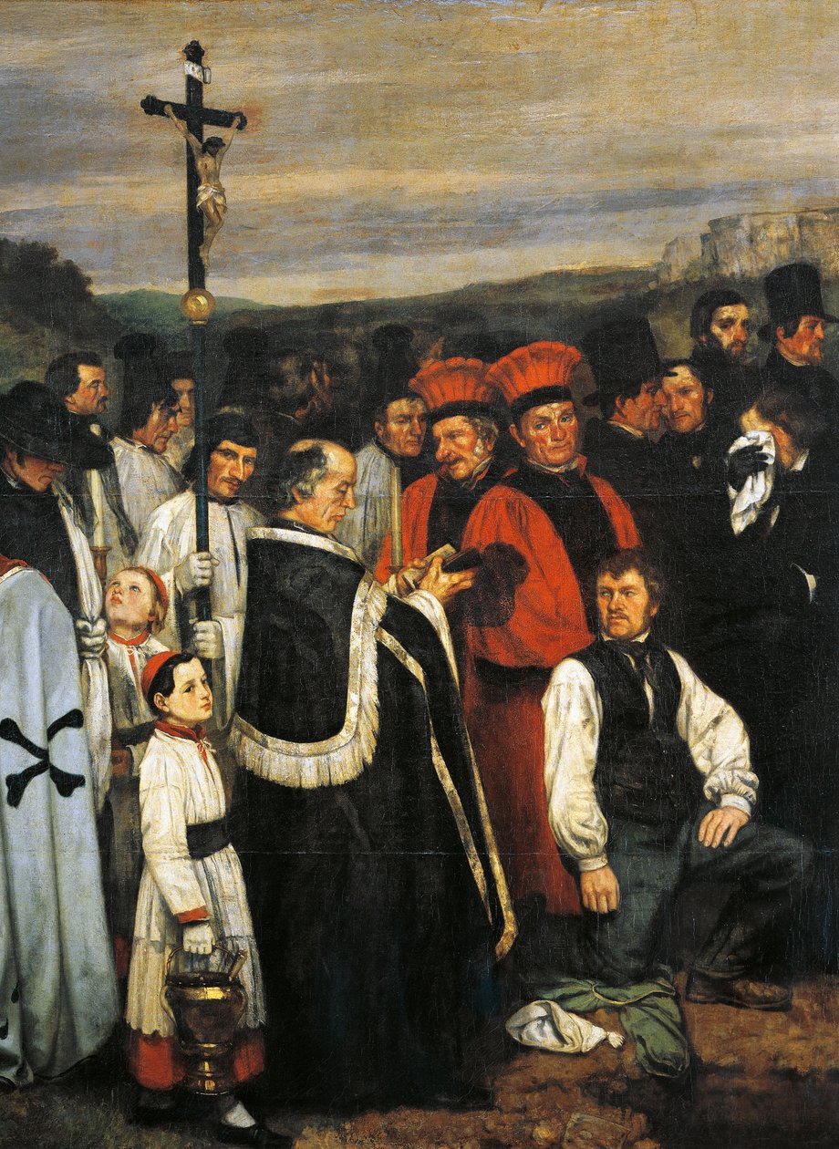 A Burial at Ornans 作者 古斯塔夫·库尔贝