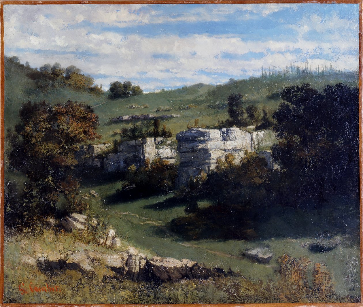 法语: Paysage du Jura
德语：Landschaft des Jura 作者 古斯塔夫·库尔贝