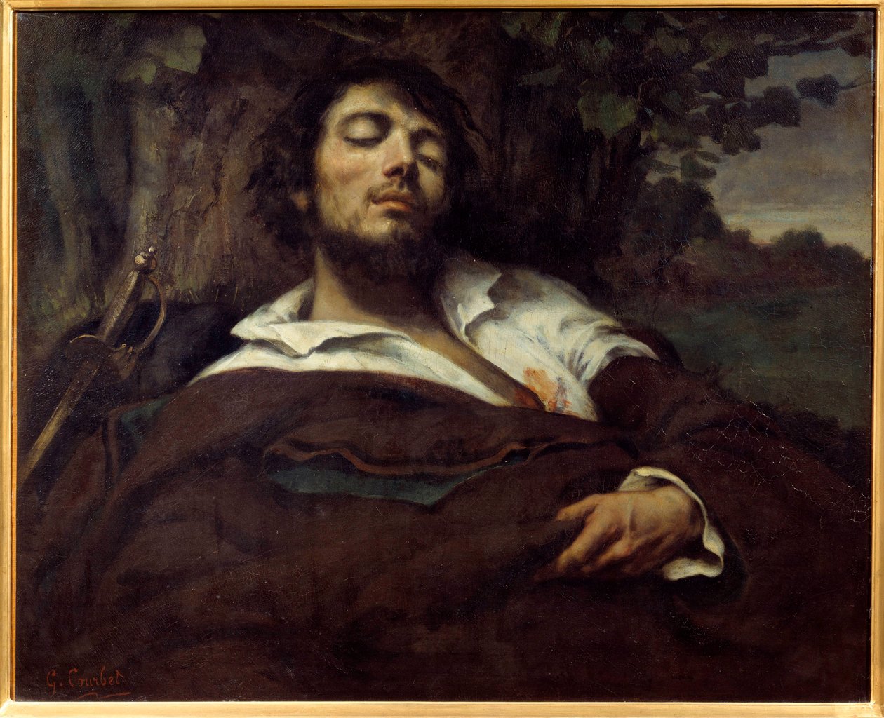 古斯塔夫·库尔贝 (Gustave Courbet, 1819-1877) 1844 年作画 0.81x0.97 m 巴黎，奥赛博物馆 作者 古斯塔夫·库尔贝