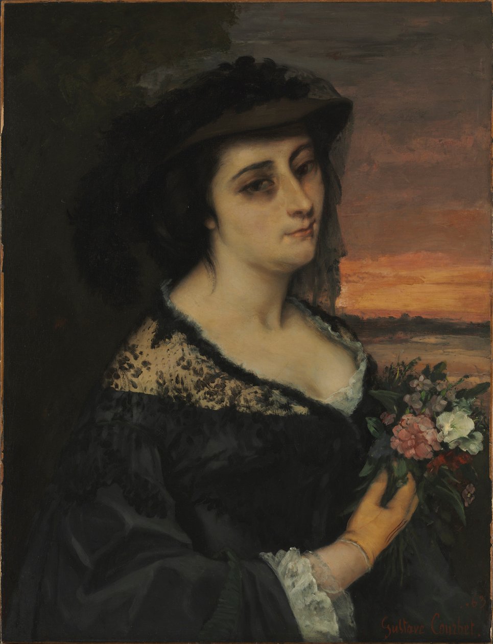 L太太... Laure Borreau，1863年。 作者 古斯塔夫·库尔贝