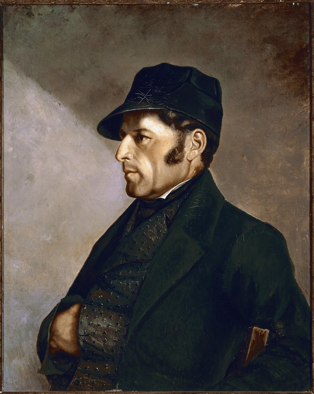 Eleonor Regis Courbet的肖像，画家的父亲，古斯塔夫·库尔贝特（Gustave Courbet）绘画 作者 古斯塔夫·库尔贝