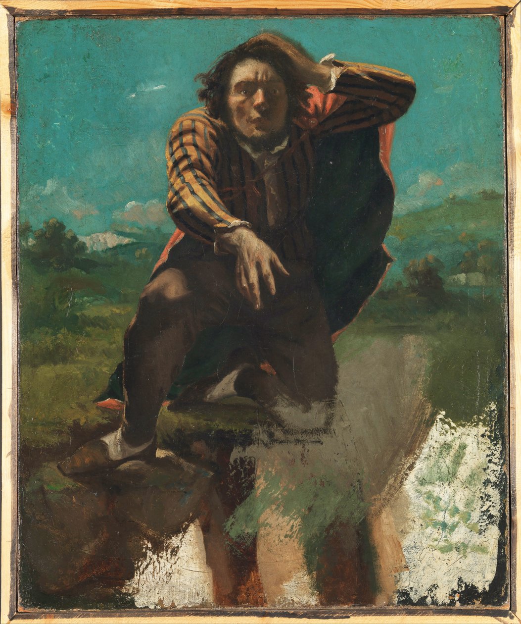 恐惧的疯子》，约1844年（布面油画 作者 古斯塔夫·库尔贝