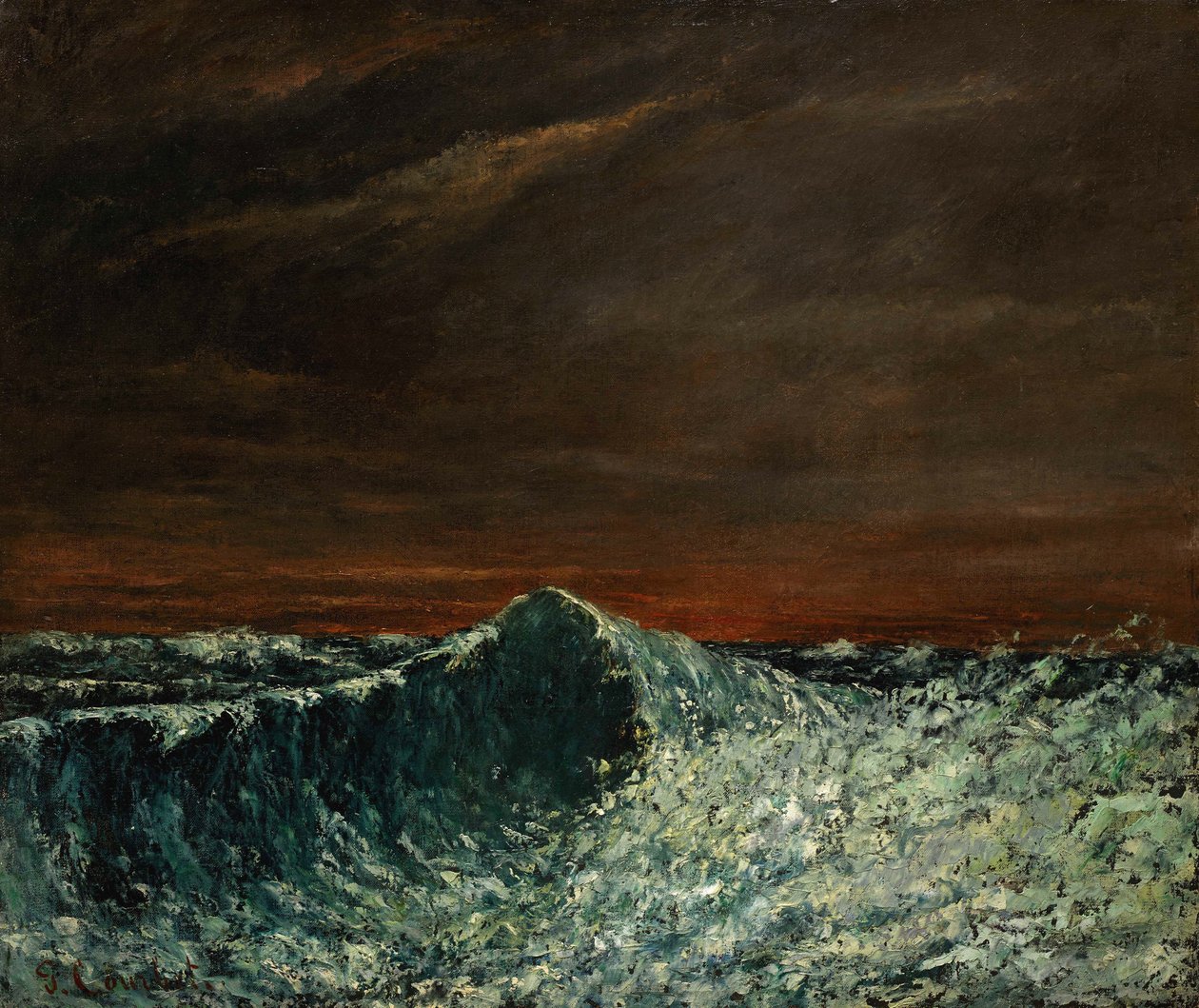 The Wave，1872-1873年。 作者 古斯塔夫·库尔贝