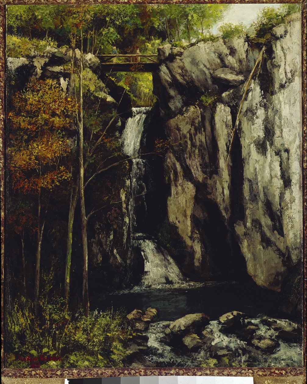 米翁 Gour de Conche 的陷落（布面油画 作者 古斯塔夫·库尔贝