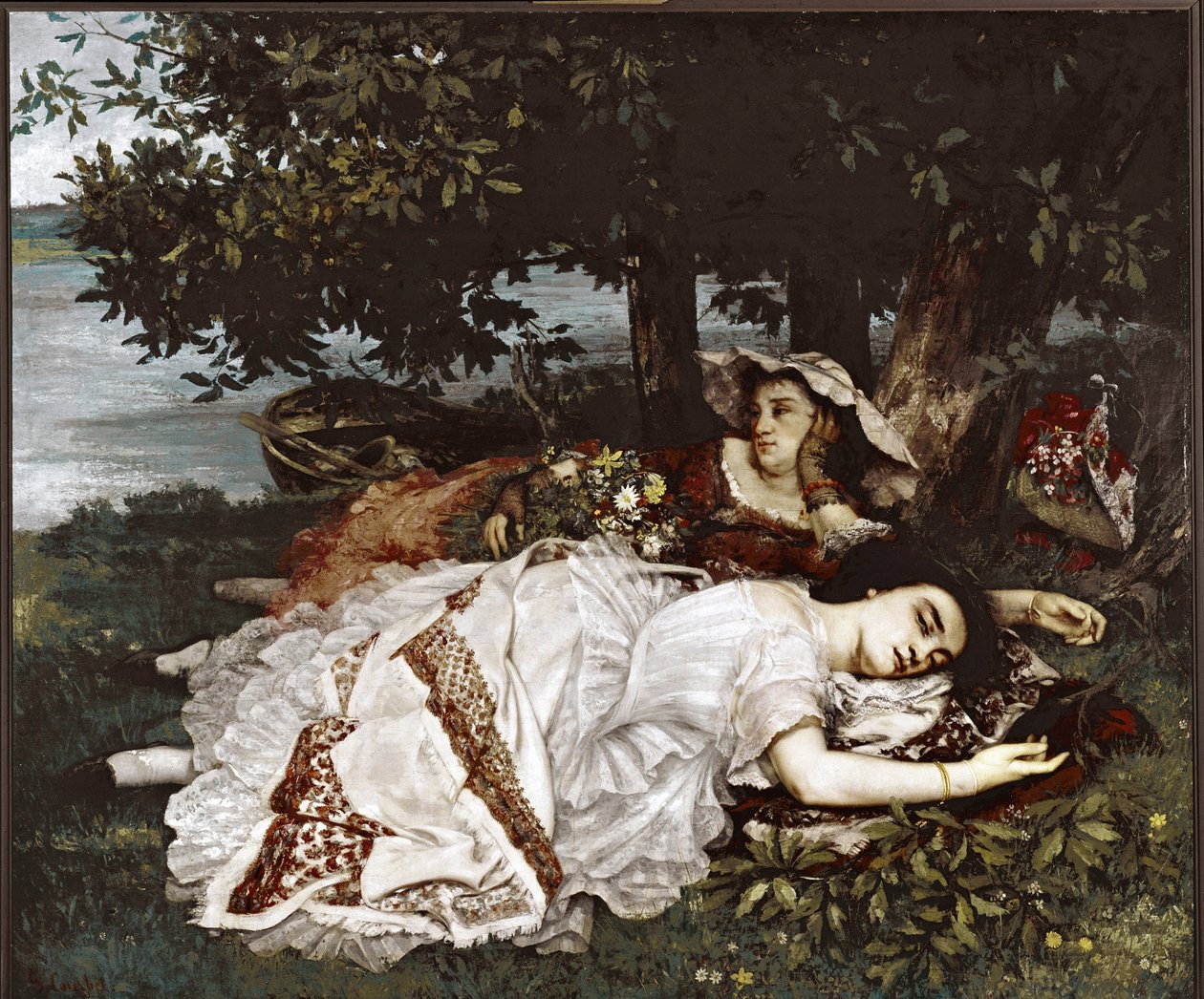 The ladies of the banks of the Seine (oil on canvas 作者 古斯塔夫·库尔贝