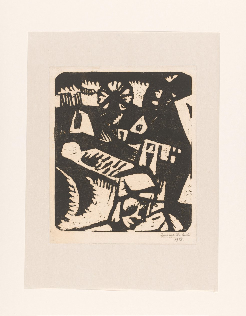 景观 作者 Gustave De Smet（艺术家签名）