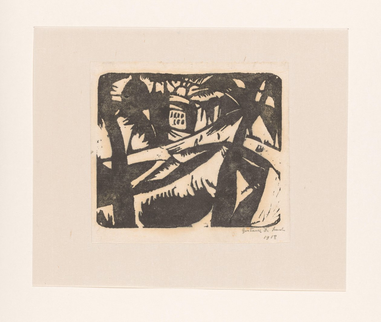 景观 作者 Gustave De Smet（艺术家签名）