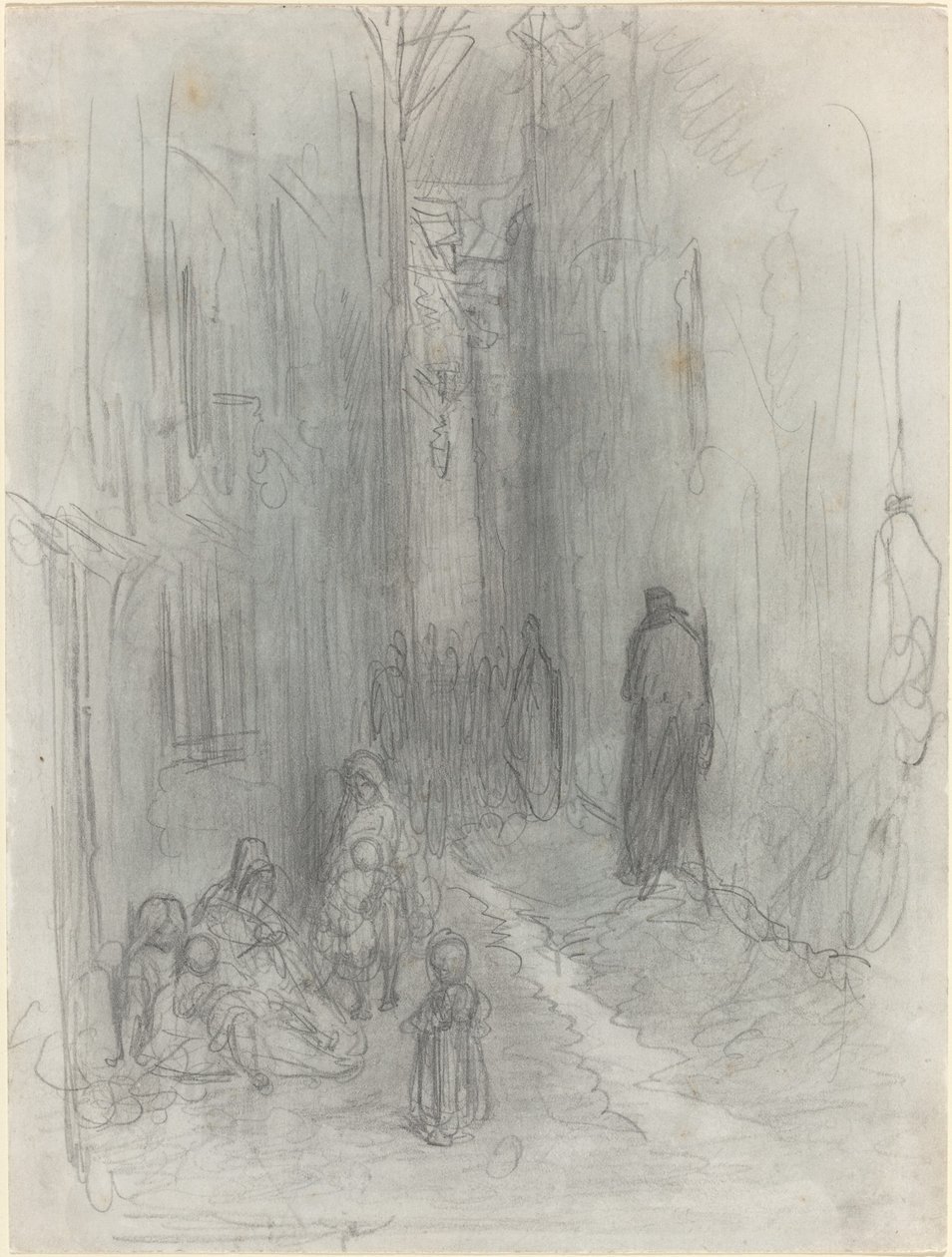 伦敦的一条后街 作者 古斯塔夫·多尔（Gustave Dore）