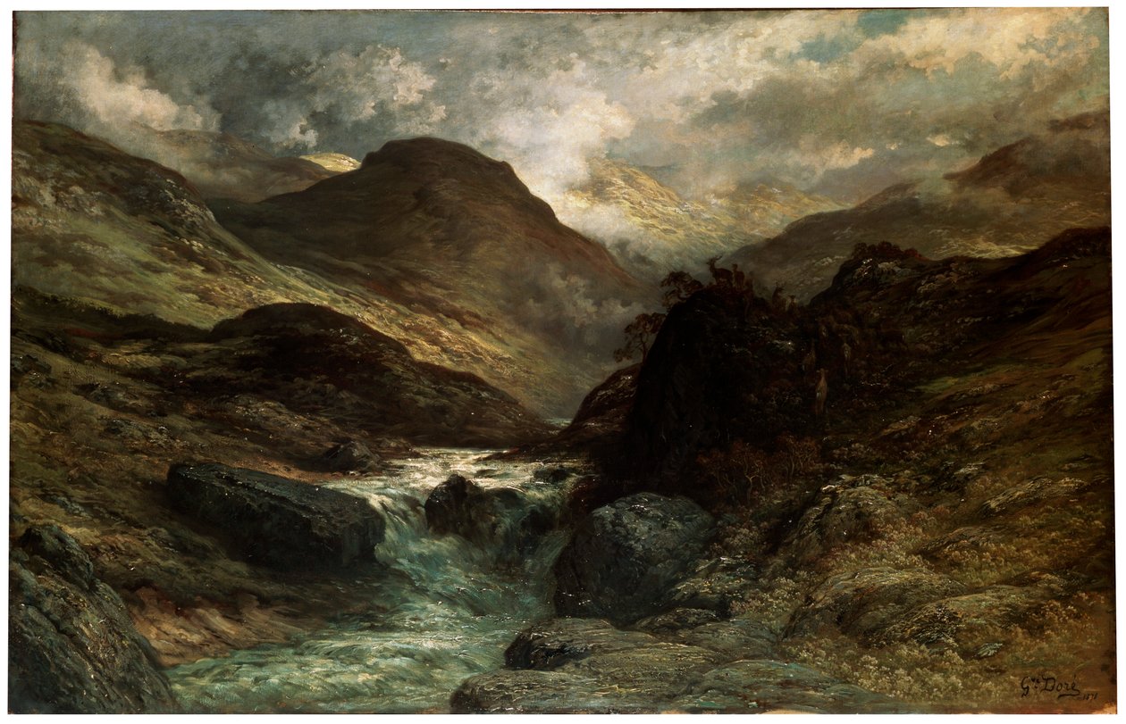 峡谷，1878年。 作者 古斯塔夫·多尔（Gustave Dore）