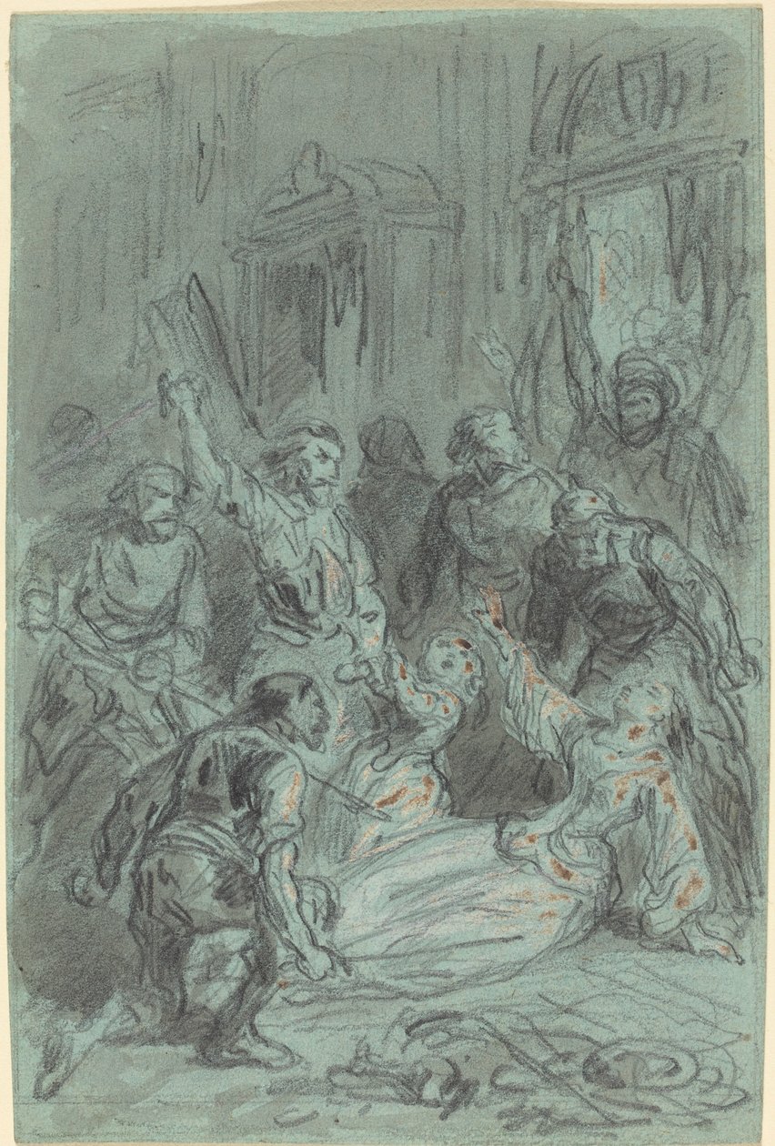 昏倒的女人的戏剧性场面 作者 古斯塔夫·多尔（Gustave Dore）