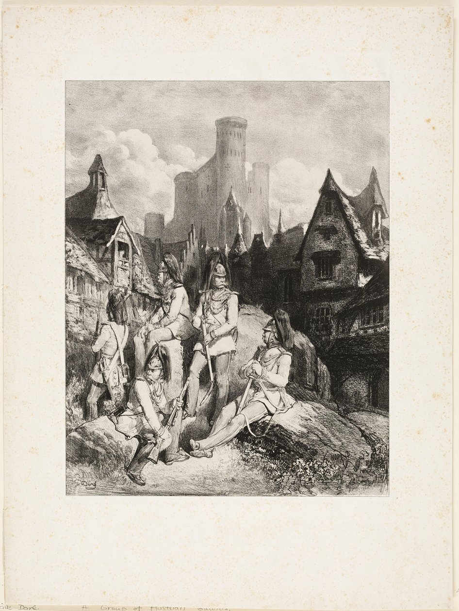 一队奥地利卫兵 作者 古斯塔夫·多尔（Gustave Dore）