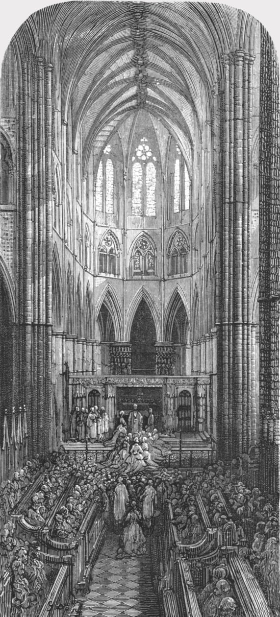 修道院的婚礼》，1872年。   作者 古斯塔夫·多尔（Gustave Dore）