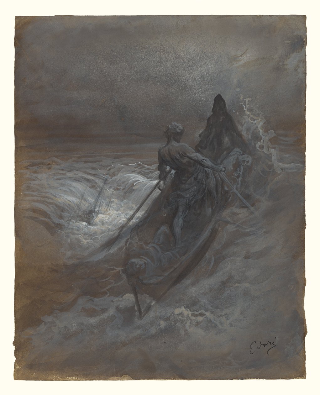 海难之后--柯勒律治《古海员礼赞》插图设计 作者 古斯塔夫·多尔（Gustave Dore）