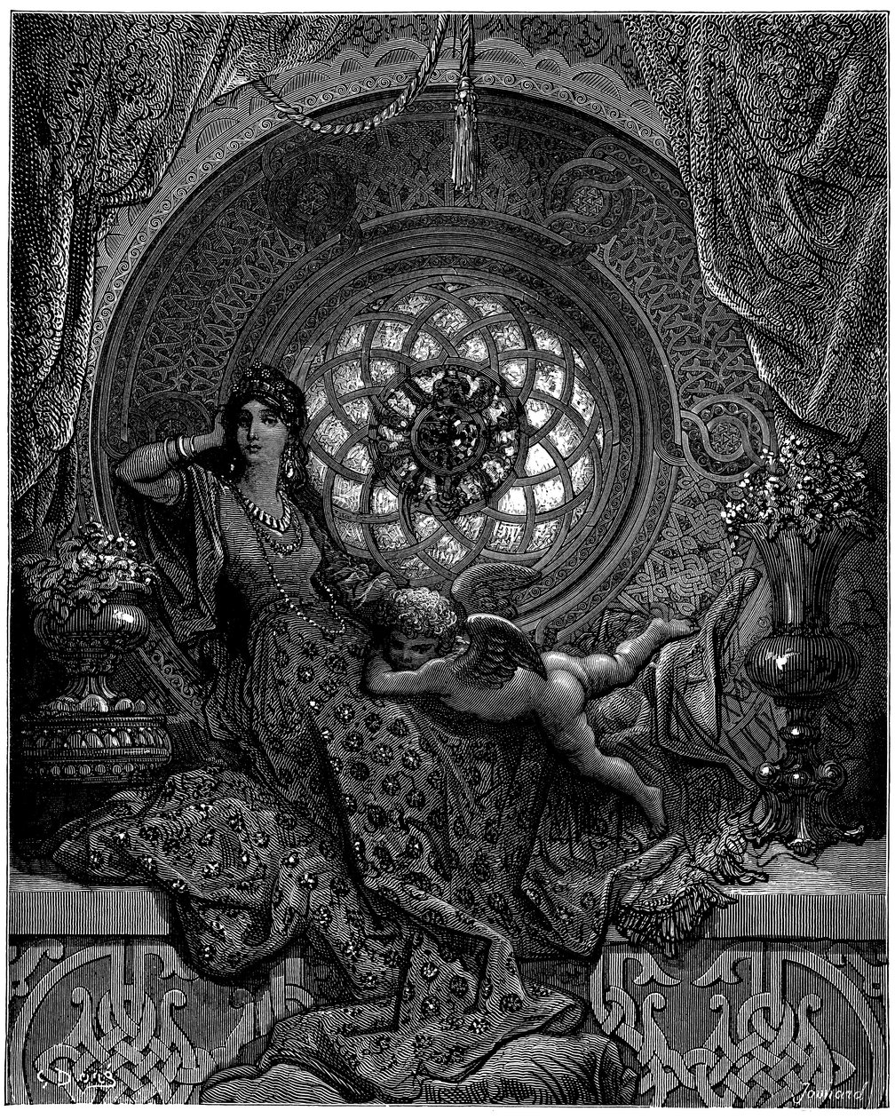 Alcina的美丽克服了Ruggiero的所有疑虑 作者 古斯塔夫·多尔（Gustave Dore）