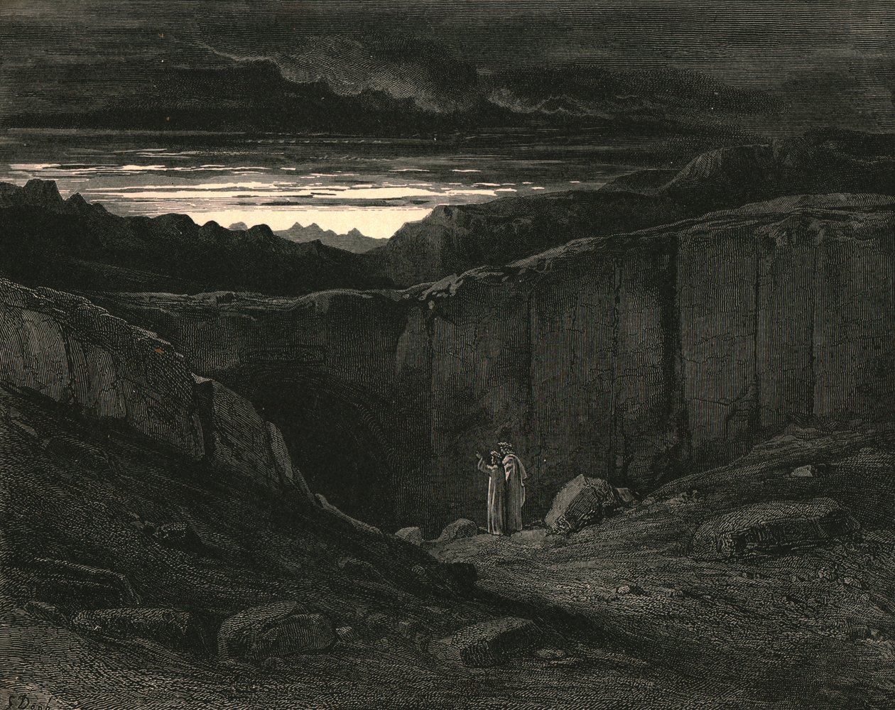 进入这里的你们所有人都放弃了希望，c1890。 作者 古斯塔夫·多尔（Gustave Dore）