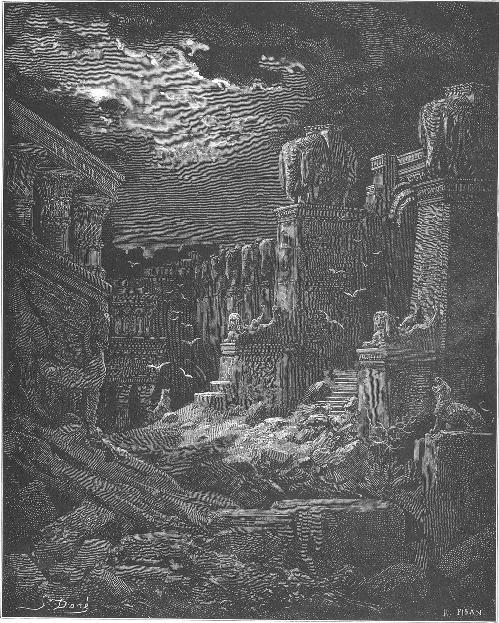 巴比伦堕落，1897年 作者 古斯塔夫·多尔（Gustave Dore）