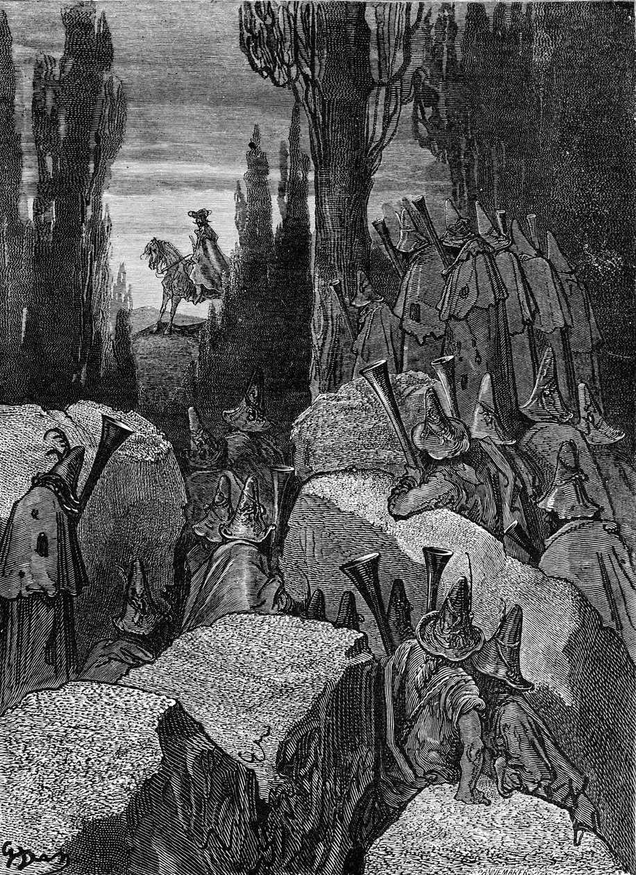 Münchausen男爵：Highwaymen / brigands，多雷著。 作者 古斯塔夫·多尔（Gustave Dore）