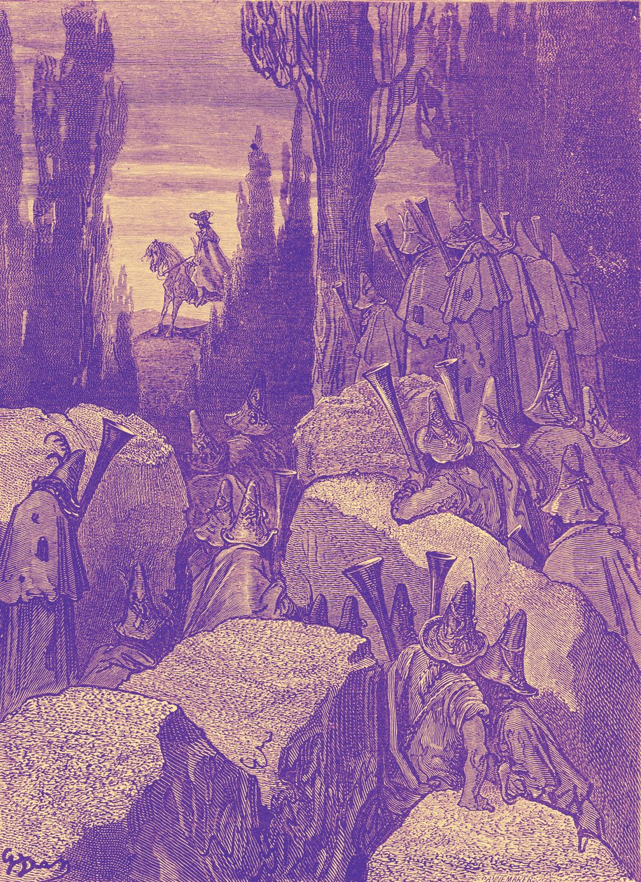 Münchausen男爵：Highwaymen / brigands，多雷著。 作者 古斯塔夫·多尔（Gustave Dore）