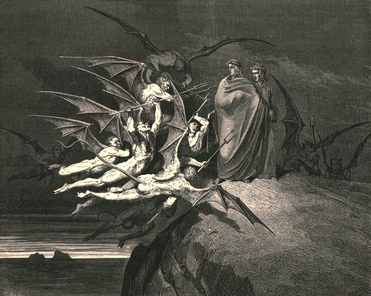 c1890，成为你们中无耻的人。 作者 古斯塔夫·多尔（Gustave Dore）