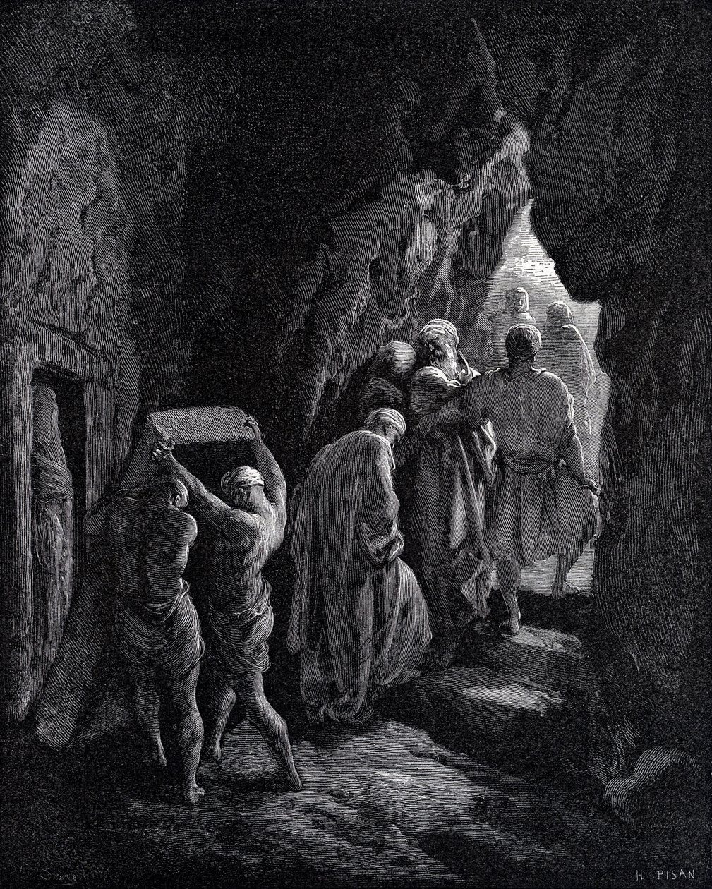 萨拉的埋葬 作者 古斯塔夫·多尔（Gustave Dore）
