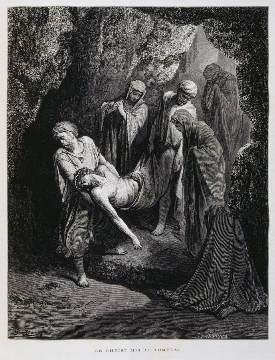 基督被送往坟墓，多尔圣经插图 作者 古斯塔夫·多尔（Gustave Dore）