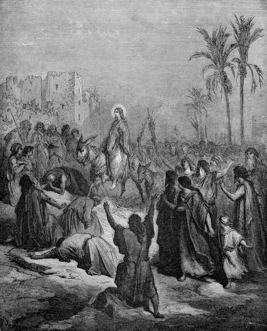 基督进入耶路撒冷 作者 古斯塔夫·多尔（Gustave Dore）