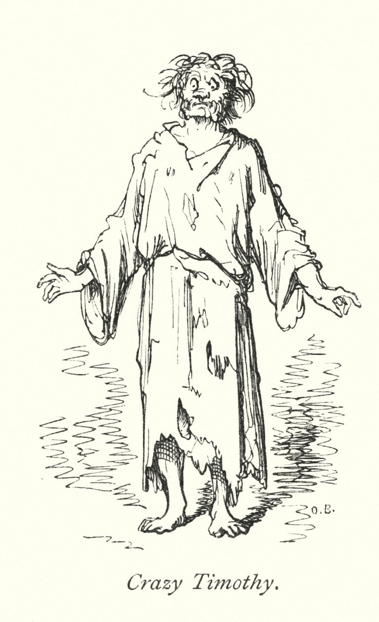 疯狂蒂莫西（雕刻） 作者 古斯塔夫·多尔（Gustave Dore）