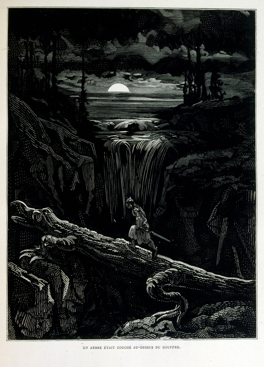 Croque-Mitaine; 1863 illustration, by Gustave Dore (1832  1883); French artist, printmaker, illustrator. Croque-Mitaine (The bogeyman) a maleficent character presented to children to scare them and thus make them wiser. 作者 古斯塔夫·多尔（Gustave Dore）