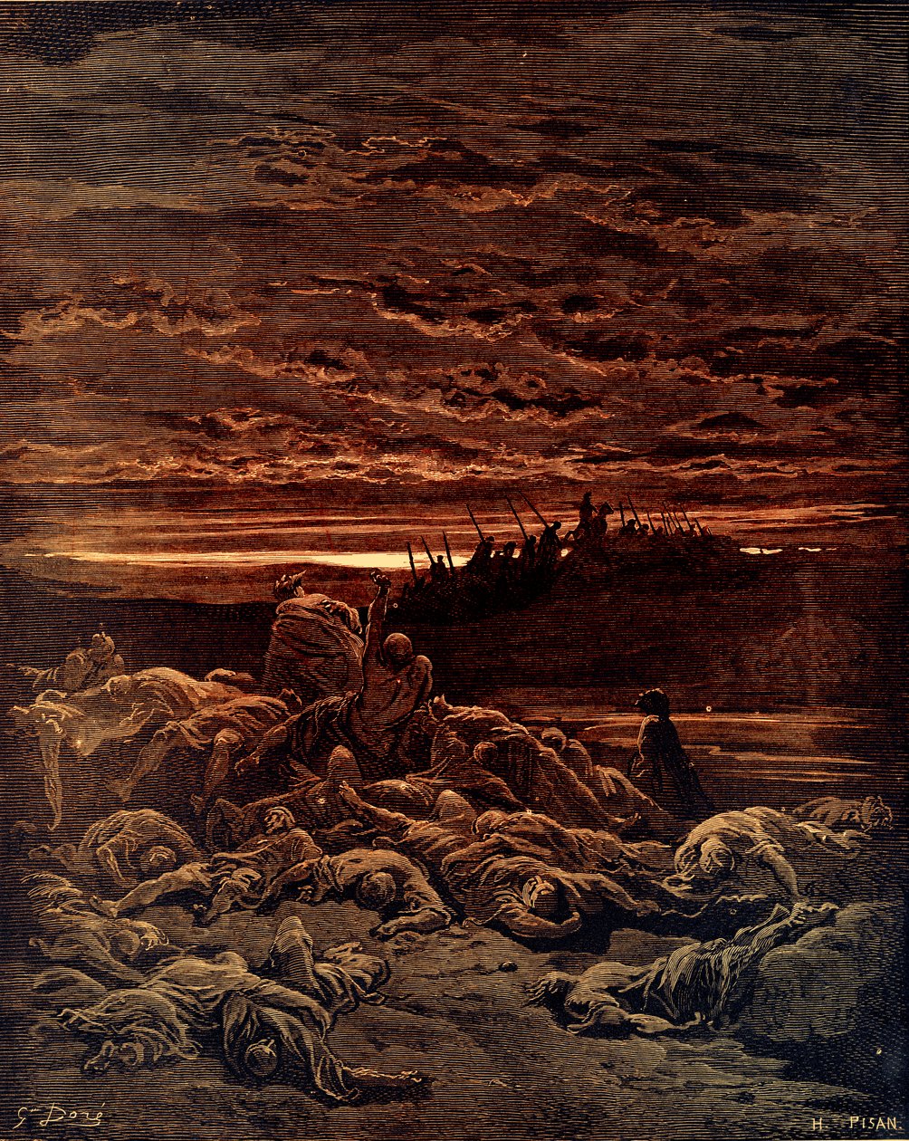 Doré的耶路巴力之子的死亡 - 圣经 作者 古斯塔夫·多尔（Gustave Dore）