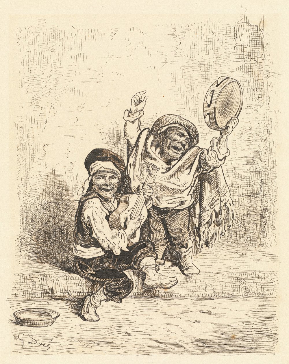 格拉纳达的矮人音乐家们 作者 古斯塔夫·多尔（Gustave Dore）