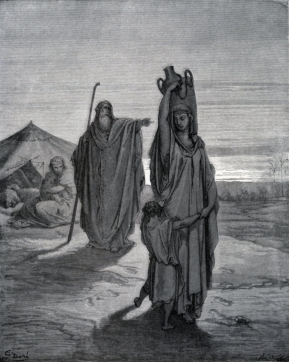 驱逐夏甲 作者 古斯塔夫·多尔（Gustave Dore）