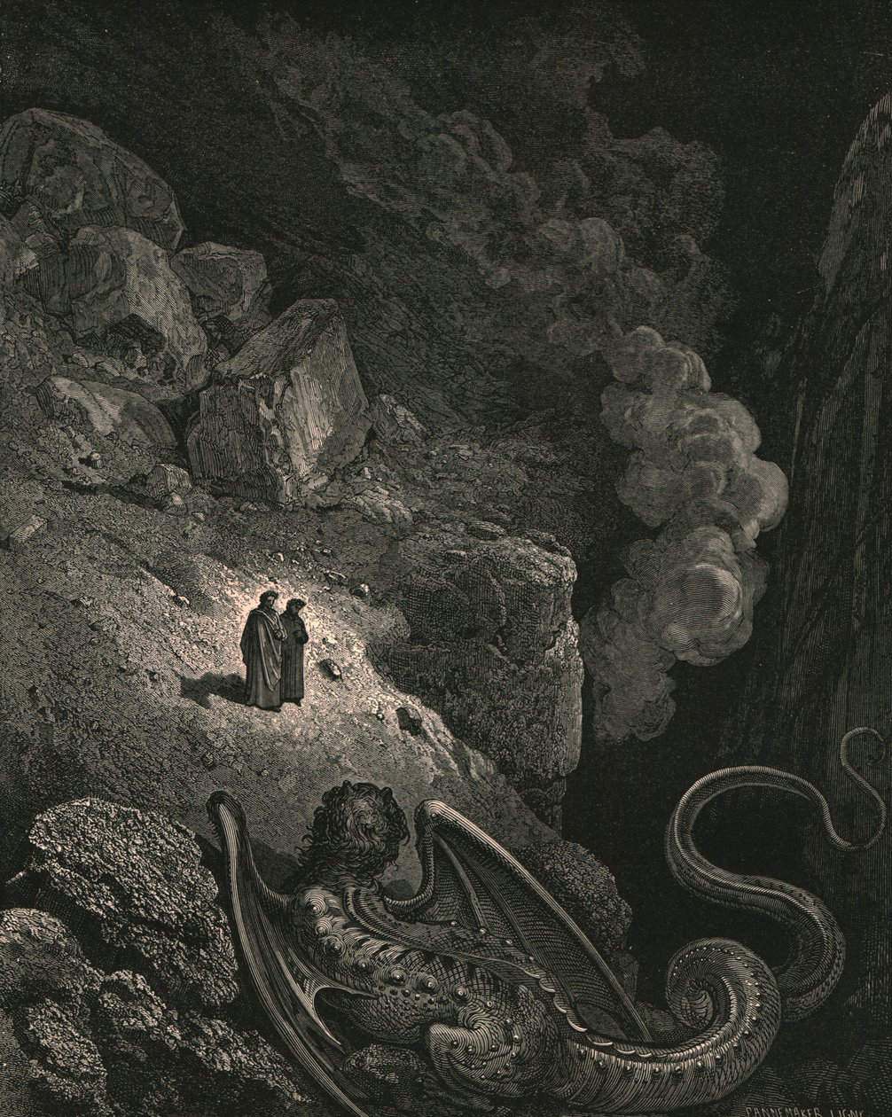 随之而来的是欺诈的形象恶作剧，c1890。 作者 古斯塔夫·多尔（Gustave Dore）