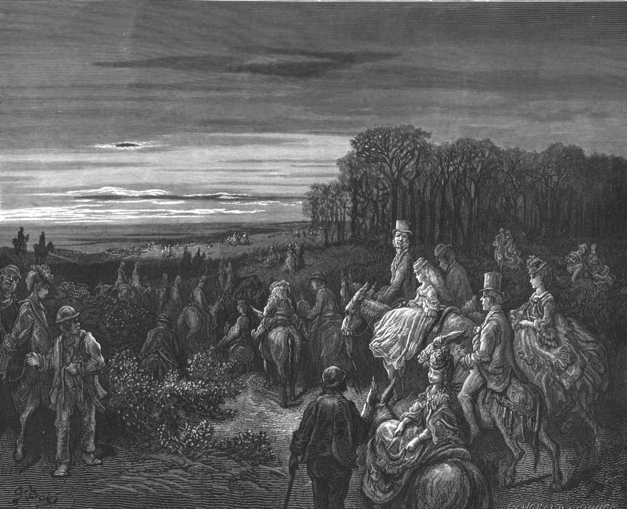 Hampstead Heath》，1872年。   作者 古斯塔夫·多尔（Gustave Dore）