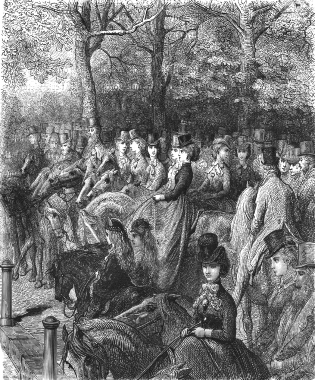 海德公园角-行》，1872年。   作者 古斯塔夫·多尔（Gustave Dore）