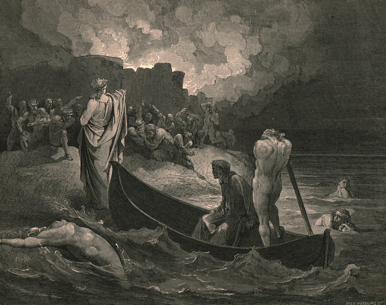 我听不见他给他们提供了什么条件，c1890。 作者 古斯塔夫·多尔（Gustave Dore）